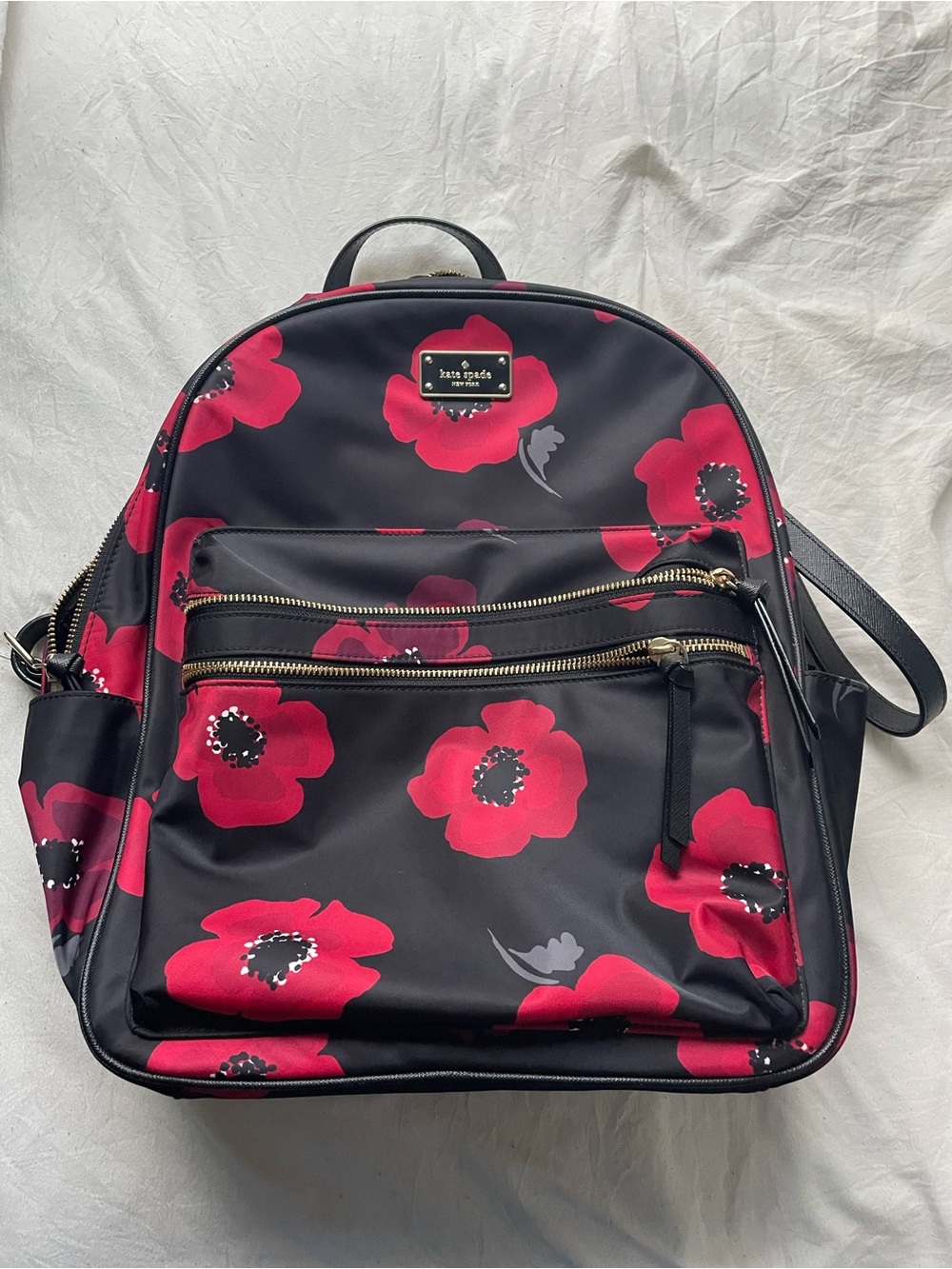 Kate Spade Poppy print backpack